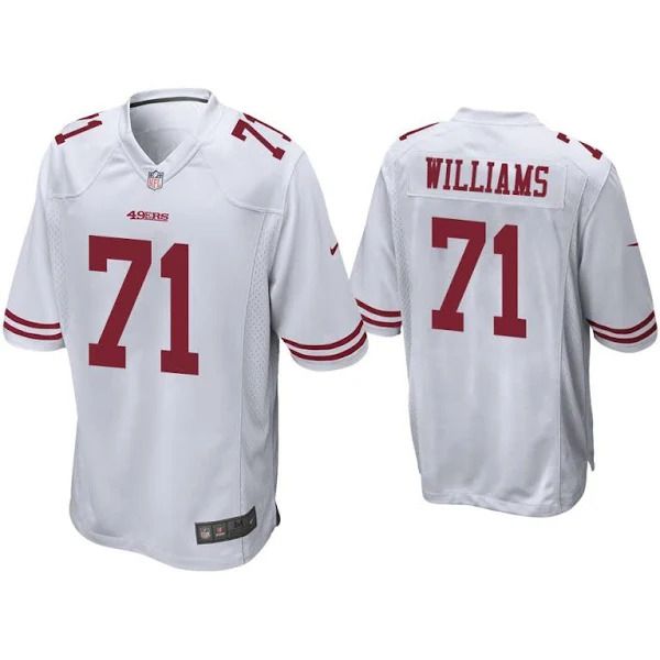 Men San Francisco 49ers #71 Trent Williams Nike White Game Player NFL Jersey